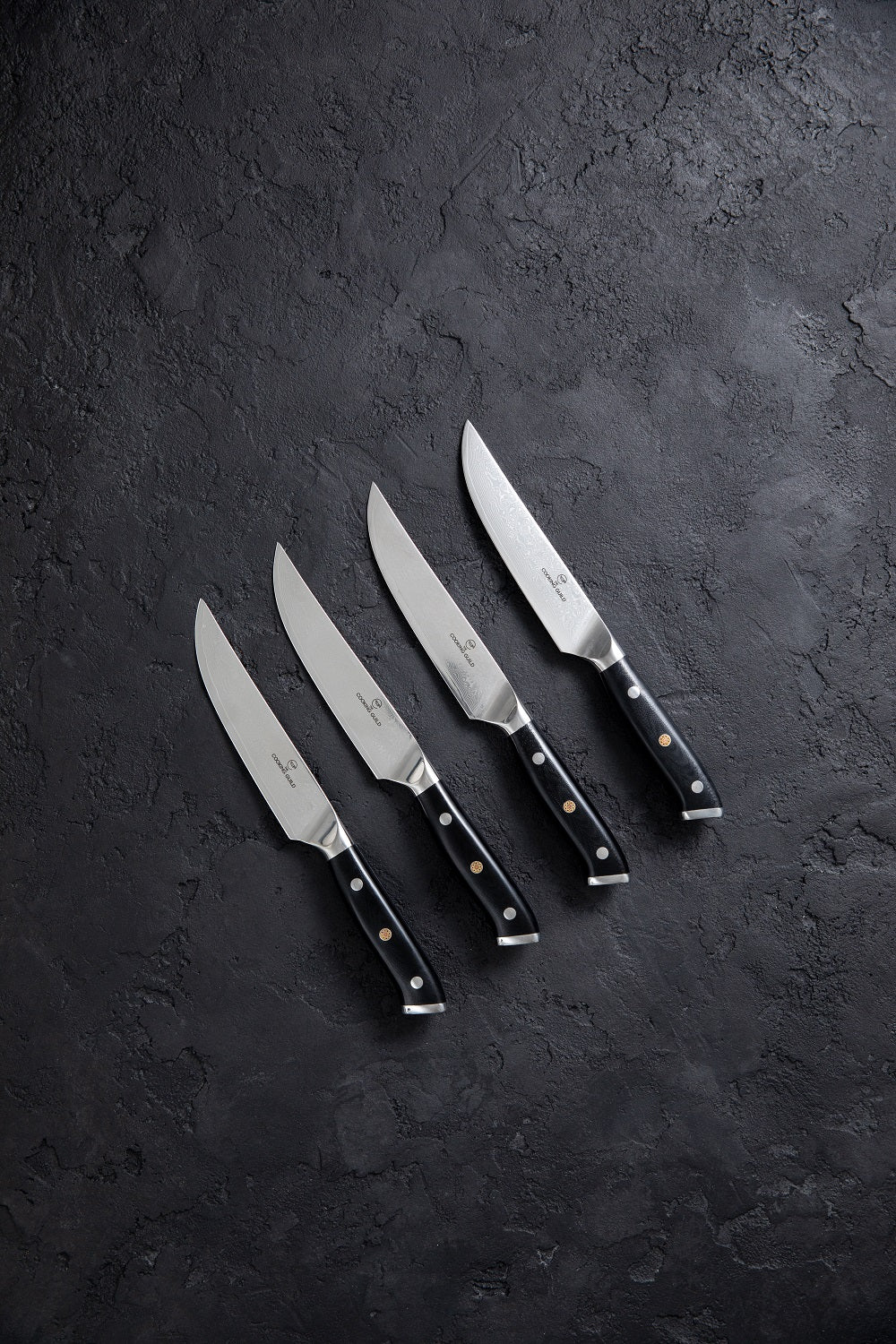 5 Premier Forged Steak Knives, SINGLE PIECE, Fine-Edge or Serrated - SIERRA  / Serrated Edge