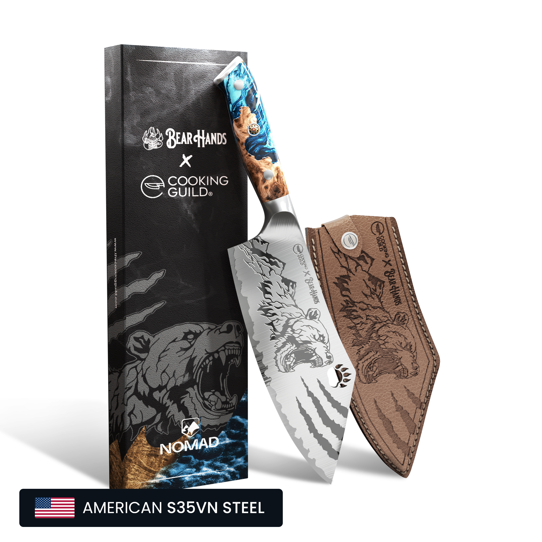 FoodWithBearHands Nomad San Mai Cleaver