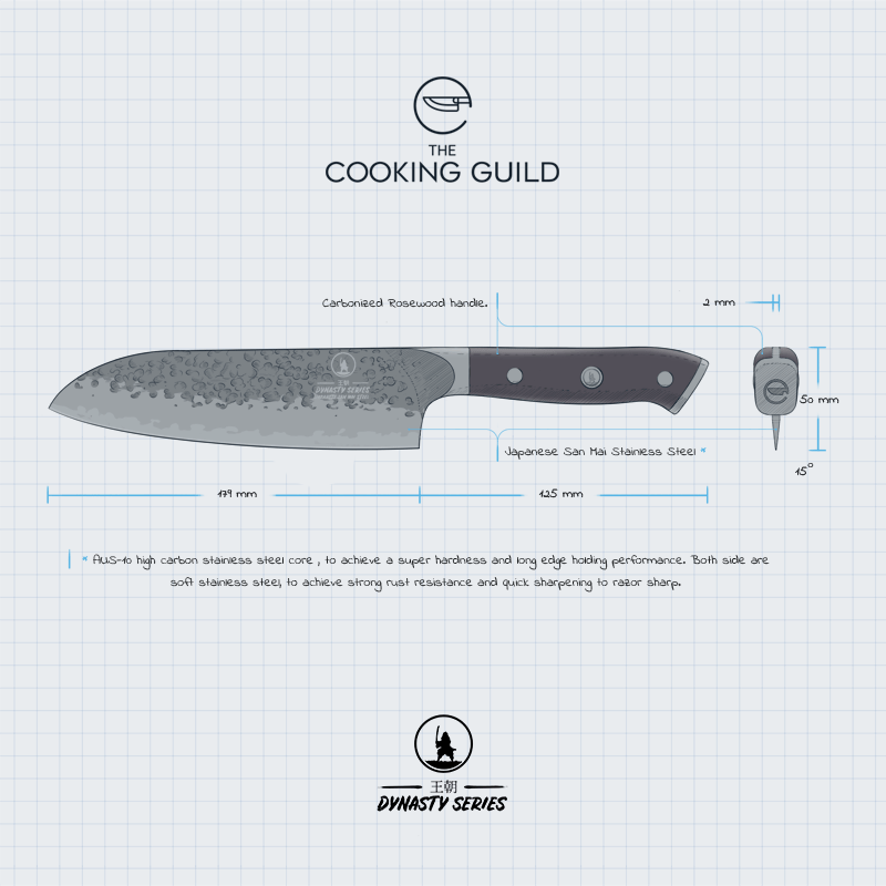 Dynasty Series Samurai Knife Set - TheCookingGuild