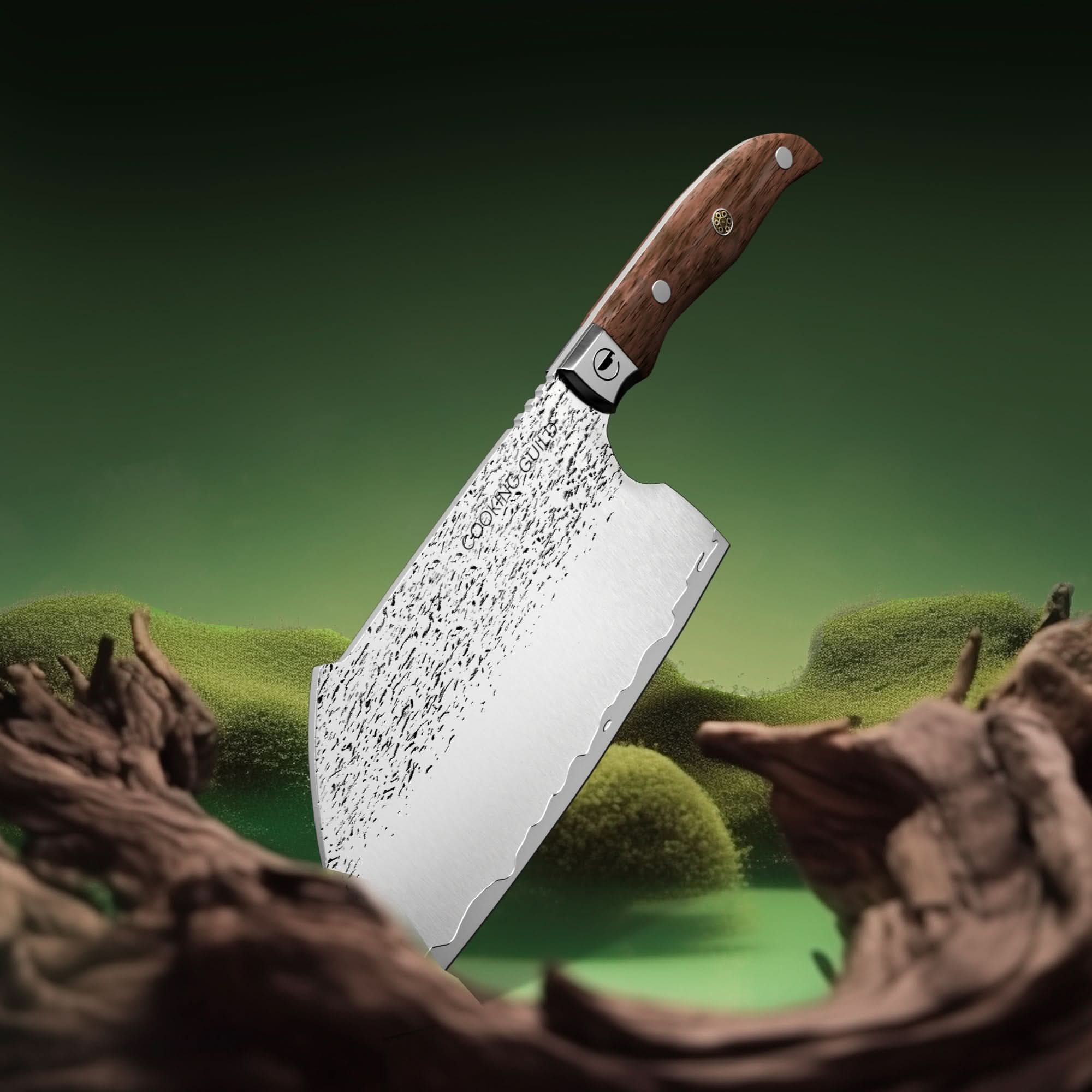 Grizzly Serbian Cleaver | Forged Japanese San Mai Steel - TheCookingGuild