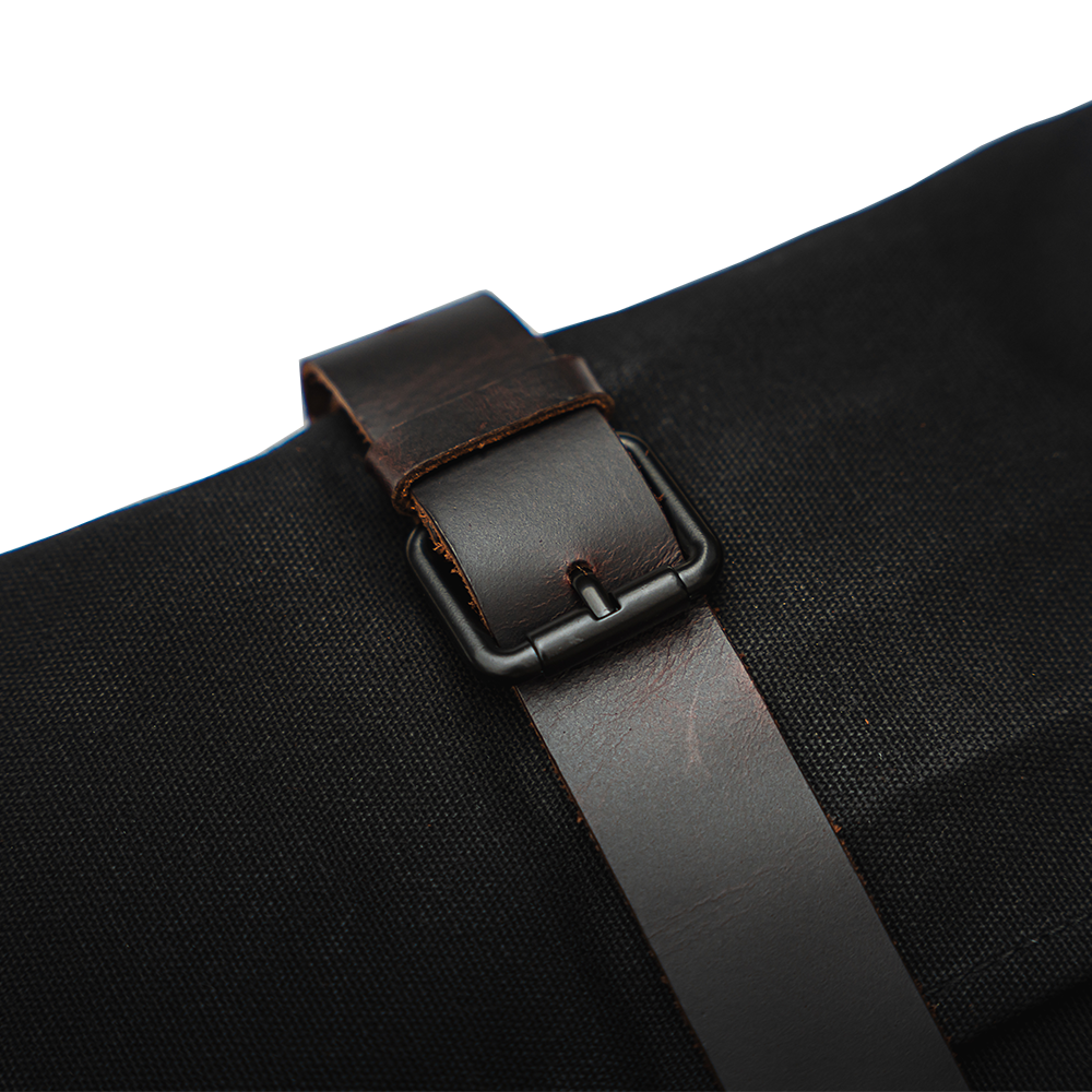 Heavy Duty Waxed Canvas Leather Knife Roll