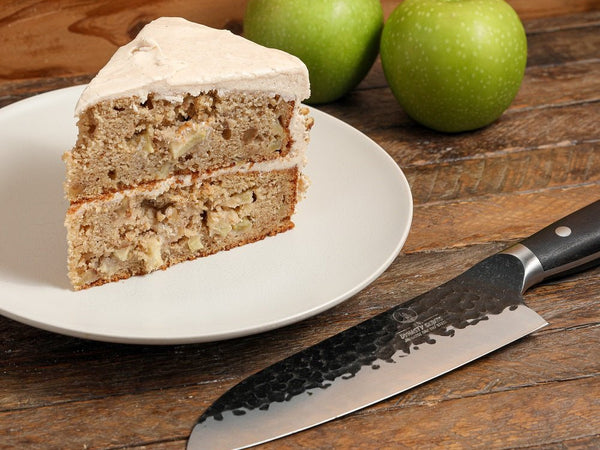 Spiced Apple Cake with Caramel Cream Cheese Frosting