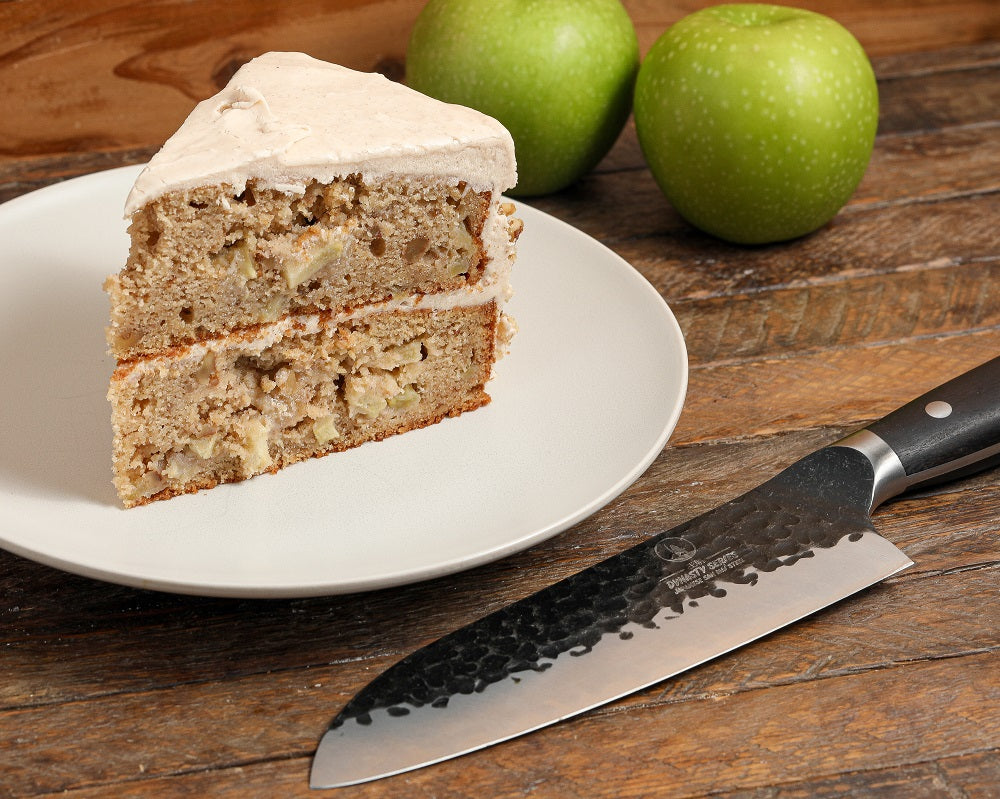 Spiced Apple Cake with Caramel Cream Cheese Frosting