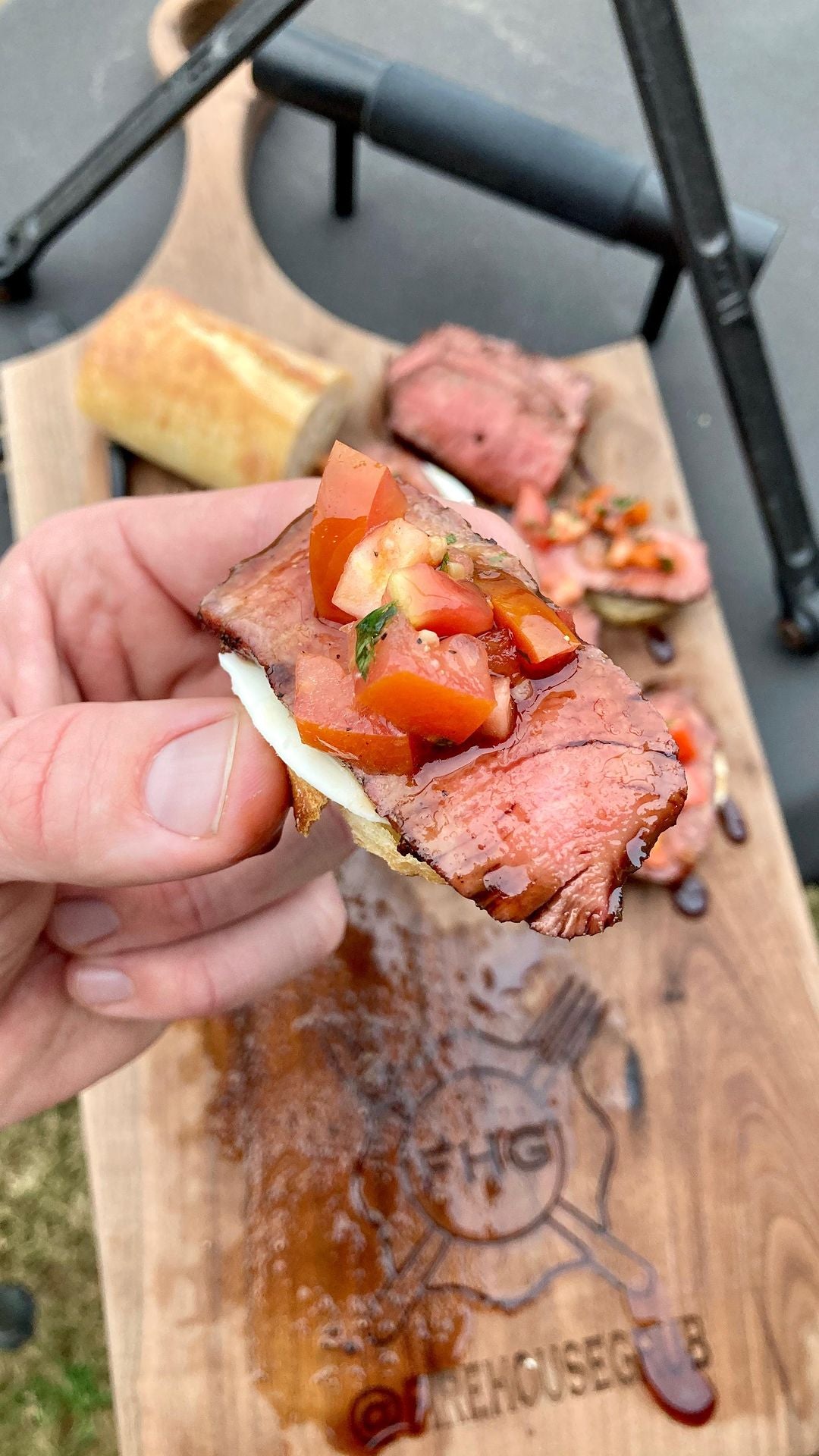 Balsamic Steak Crostinis