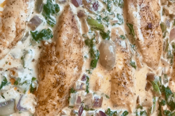 Chicken and Creamed Veggies