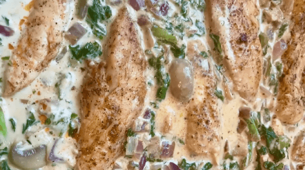 Chicken and Creamed Veggies