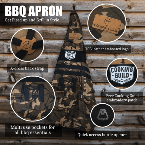 Camo Cotton BBQ Utility Apron - TheCookingGuild