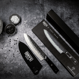 ONYX Series Essential Damascus Steel Knife Set - TheCookingGuild