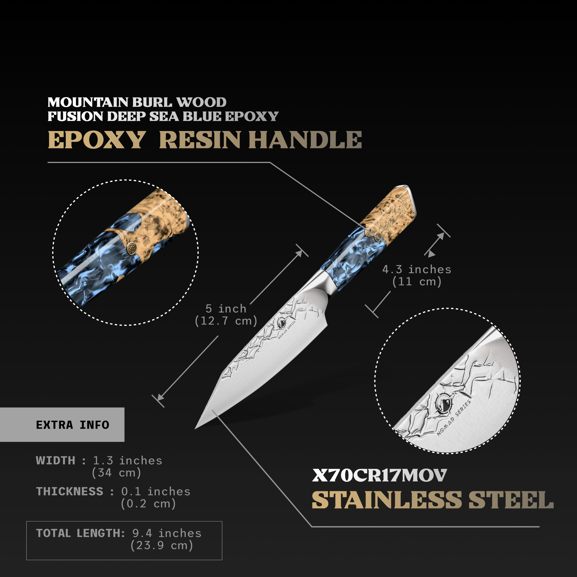 Nomad Series Petty Knife - TheCookingGuild
