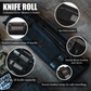 Heavy Duty Waxed Canvas Leather Knife Roll