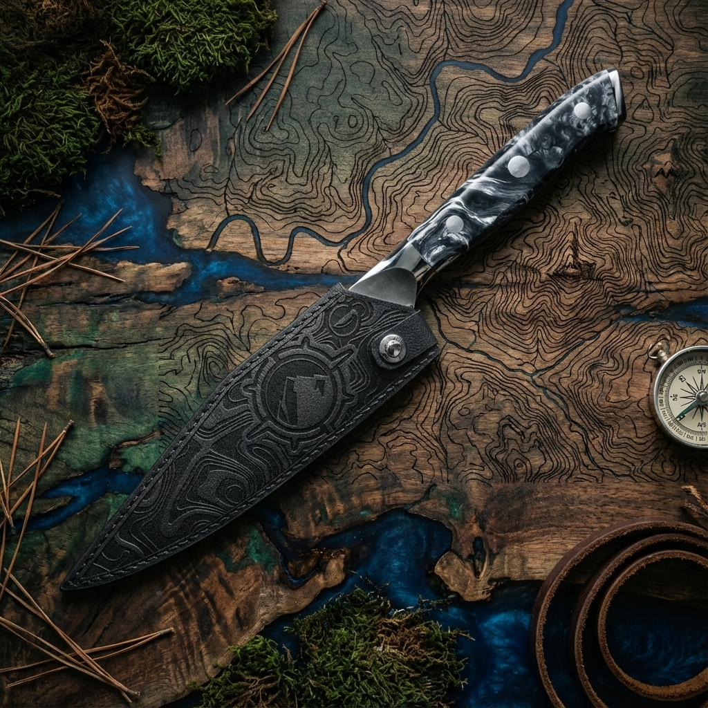 Nomad Twin Peaks Damascus Set