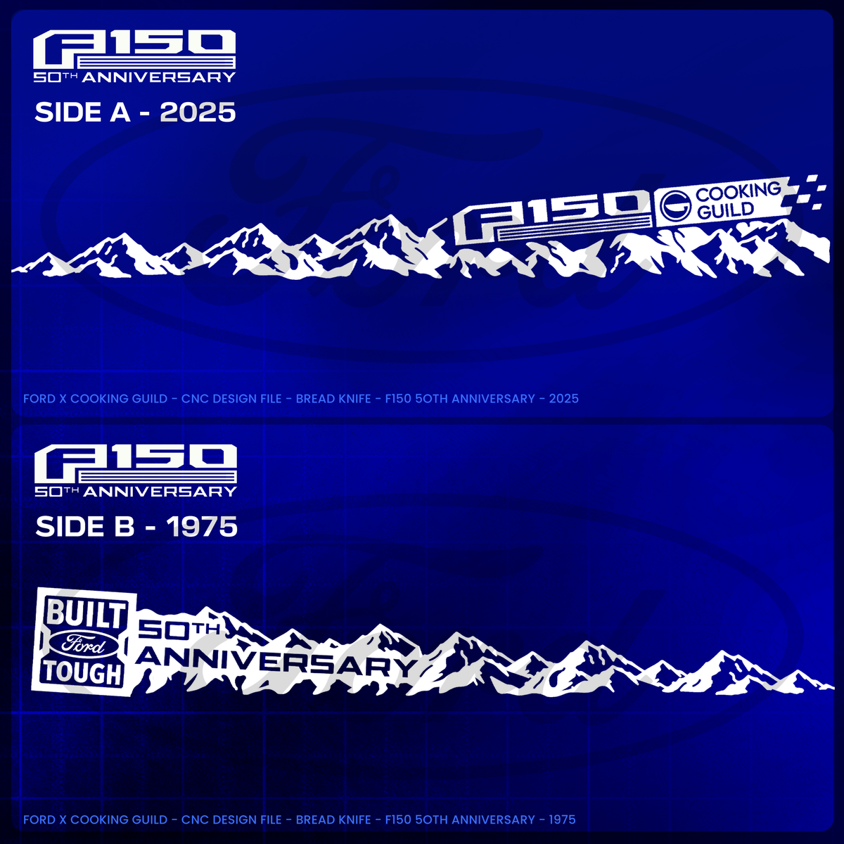 10" Ford 50th Anniversary F-150 Serrated Knife