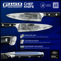 8" Ford 50th Anniversary F-150 Chef Knife