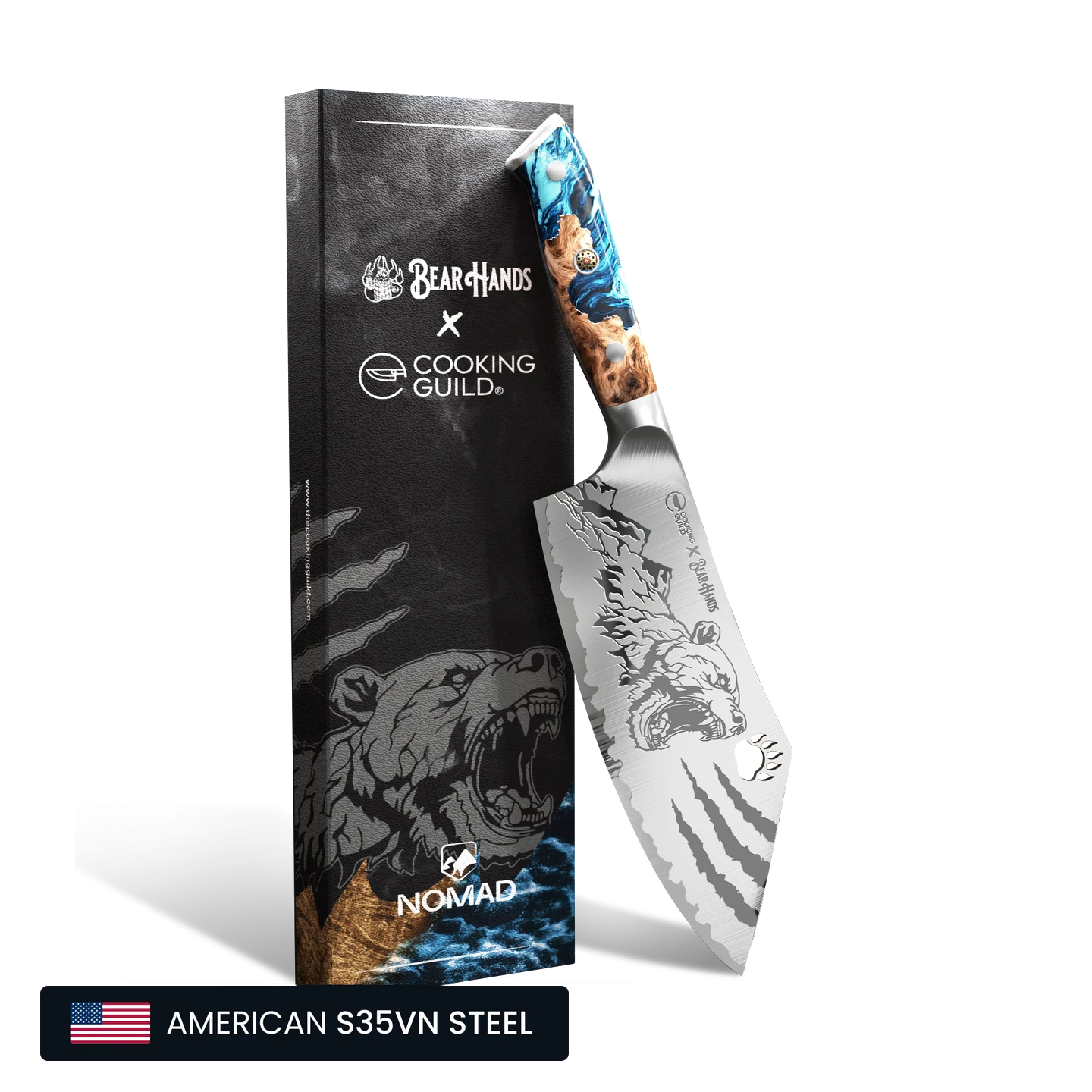 FoodWithBearHands Nomad San Mai Cleaver