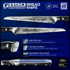 10" Ford 50th Anniversary F-150 Serrated Knife