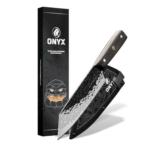Onyx II Damascus Steel Bunka - TheCookingGuild