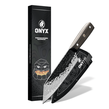 Onyx II Damascus Steel Bunka - TheCookingGuild