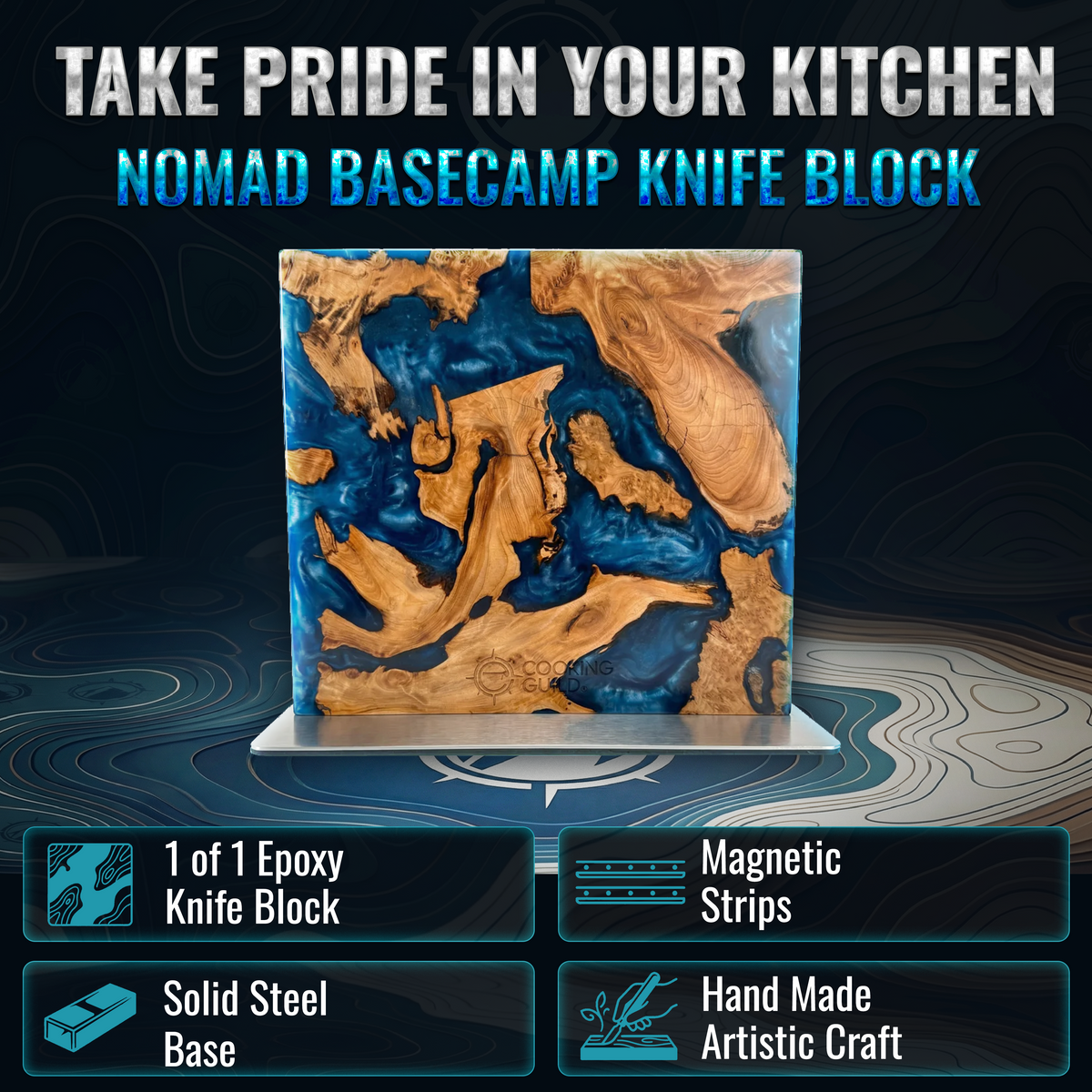 Nomad Basecamp Magnetic Knife Block