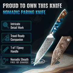 Nomad Damascus 5" Paring Knife