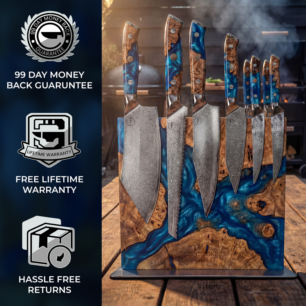 Nomad Damascus 8" Cleaver