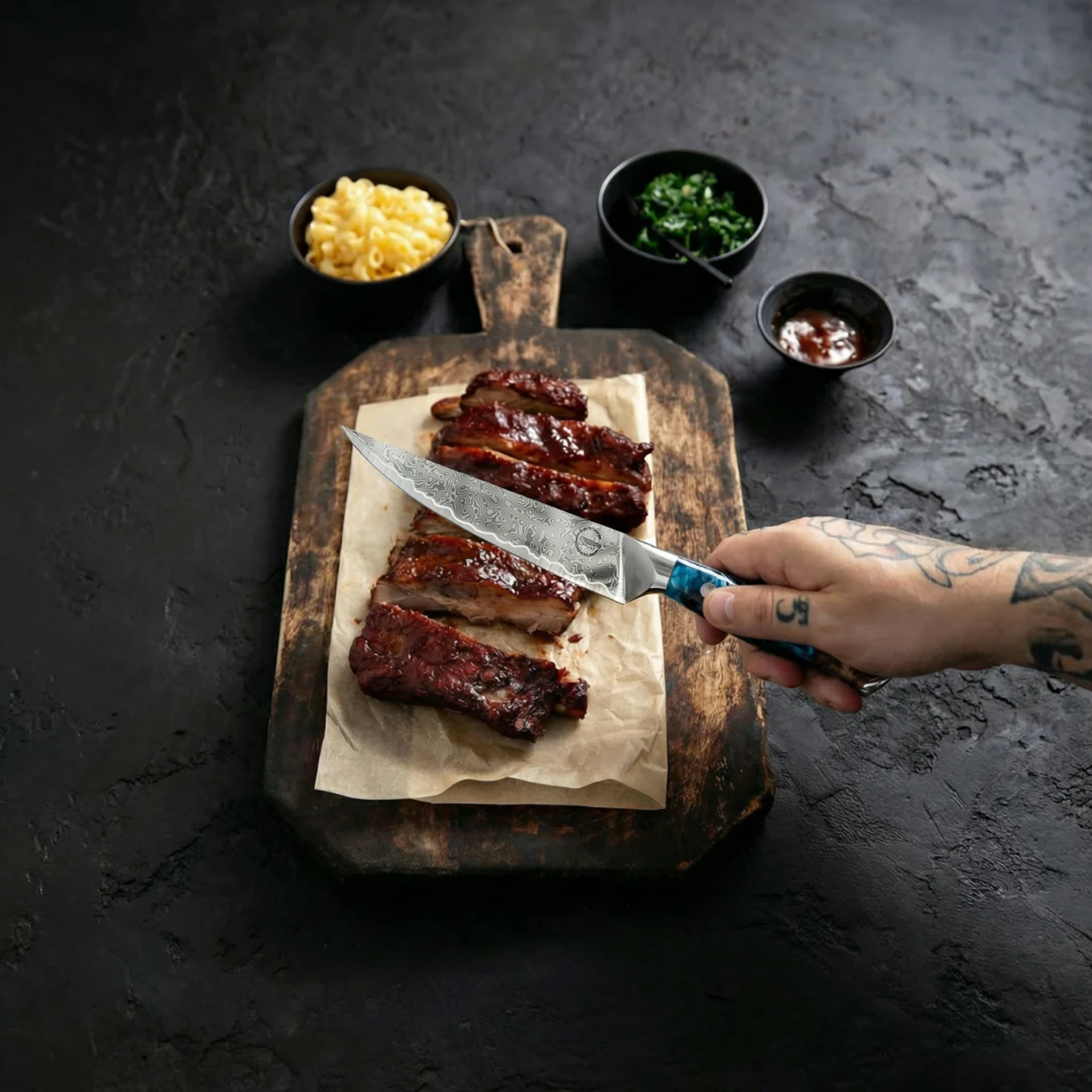 Nomad Damascus Steak Knife Set