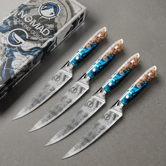 Nomad Damascus Steak Knife Set