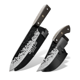 ONYX Series Essential Damascus Steel Knife Set - TheCookingGuild