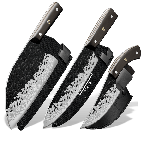 ONYX Series Damascus Steel Knife Set - TheCookingGuild