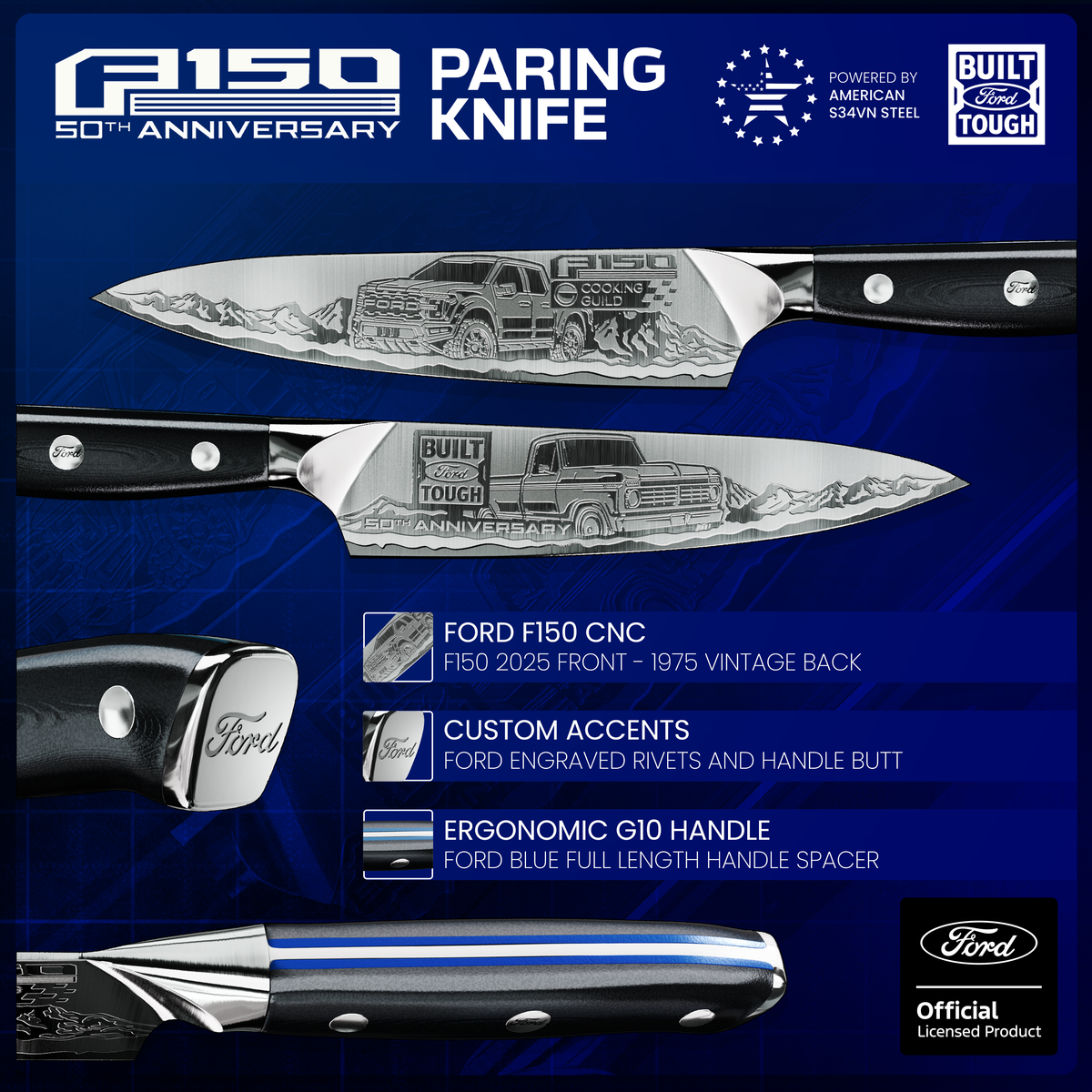 5" Ford 50th Anniversary F-150 Utility Knife