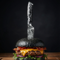 Nomad Blackout Damascus Steak Knife Set