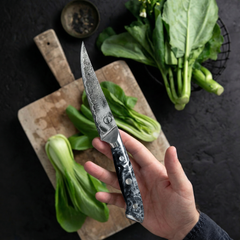 Nomad Blackout Damascus Steak Knife Set