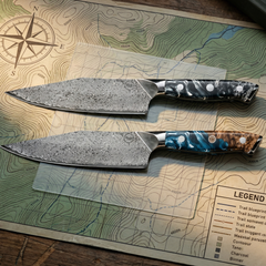 Nomad Twin Peaks Damascus Set
