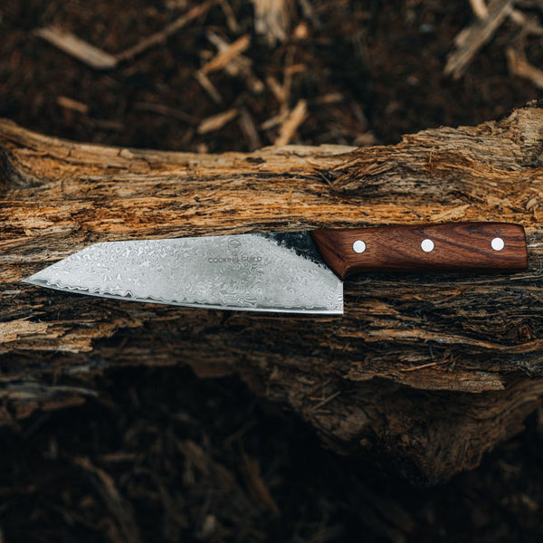 Guild 6th Bushcraft Damascus Bunka