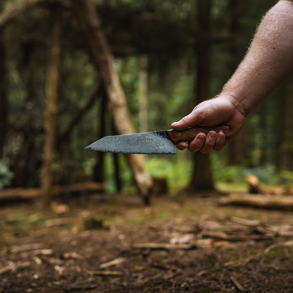 Guild 6th Bushcraft Damascus Bunka