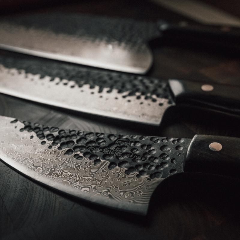 ONYX Series Essential Damascus Steel Knife Set - TheCookingGuild
