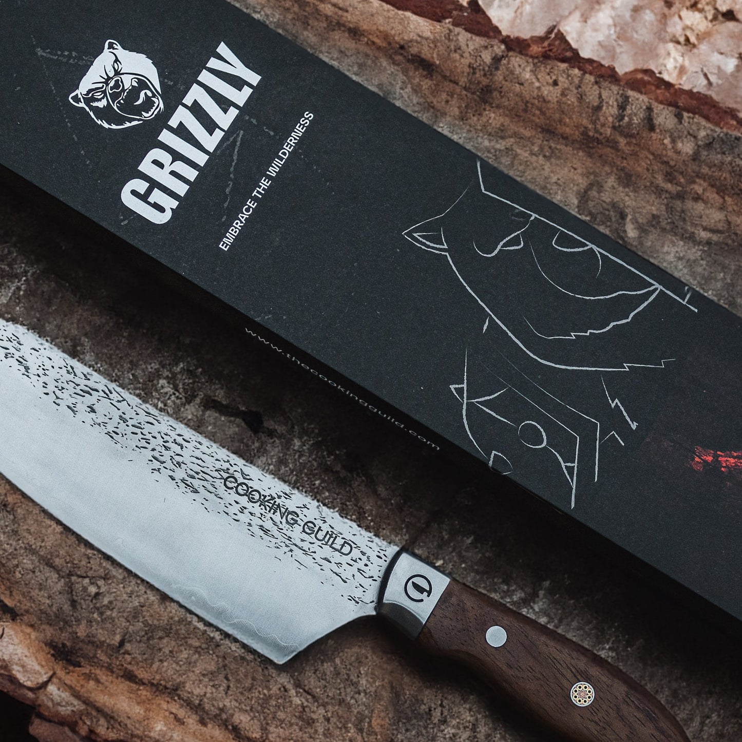 8" Grizzly Chef knife | Forged Japanese San Mai