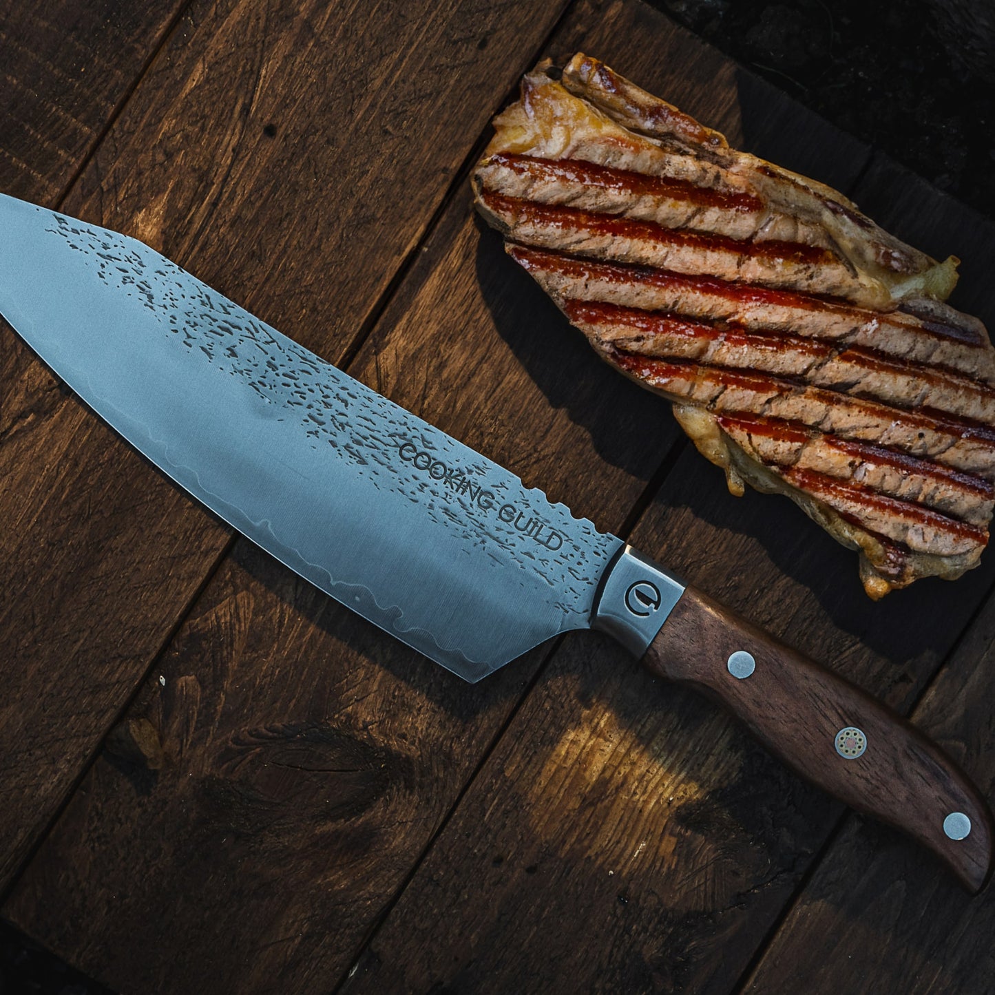 8" Grizzly Chef knife | Forged Japanese San Mai