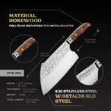 Grizzly Serbian Cleaver | Forged Japanese San Mai Steel - TheCookingGuild