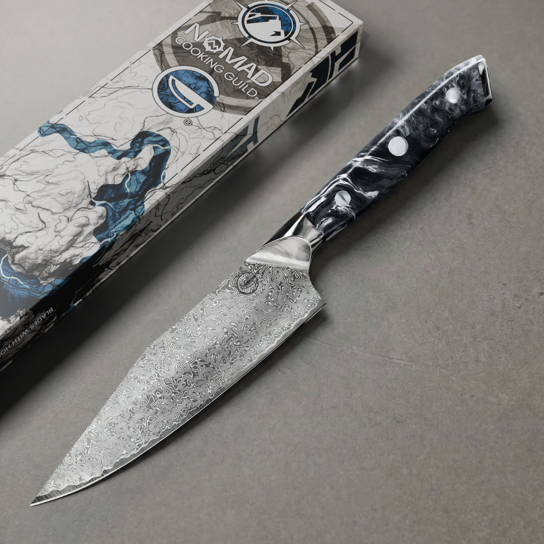 Nomad Blackout Damascus 8" Chef Knife