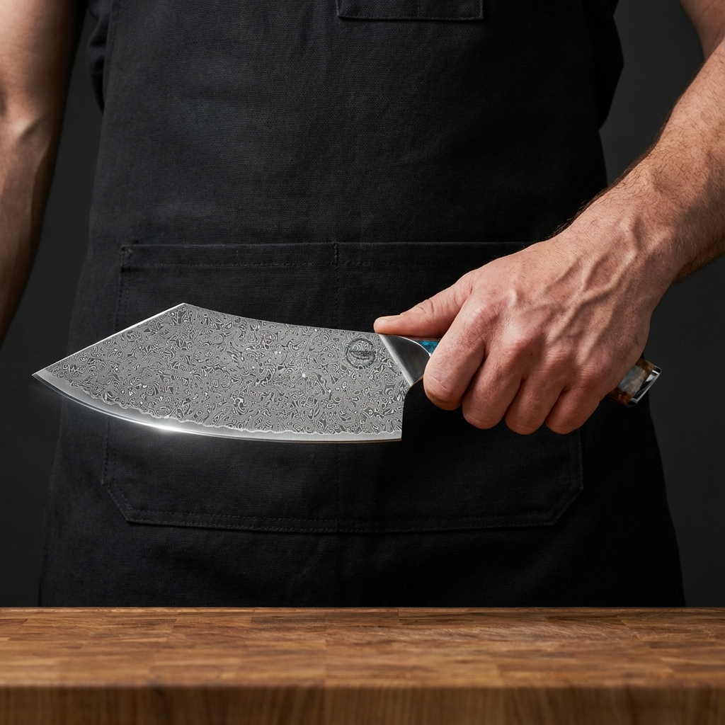 Nomad Damascus 8" Cleaver