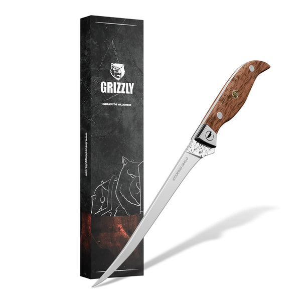 7" Grizzly Fillet | Forged Japanese San Mai Steel - TheCookingGuild