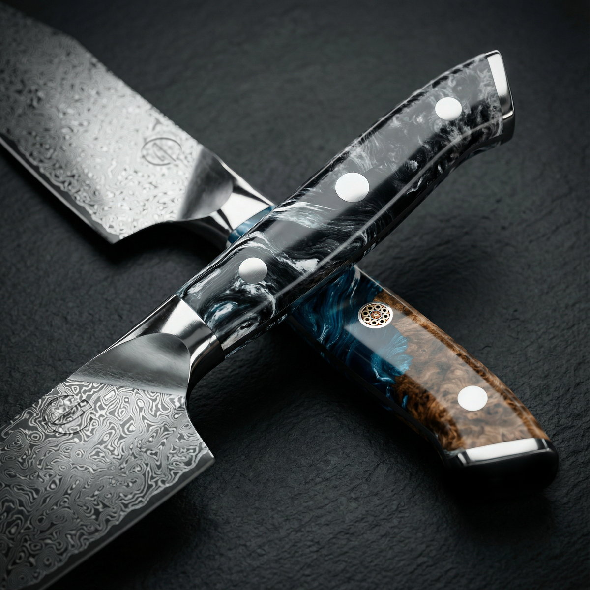 Nomad Twin Peaks Damascus Set