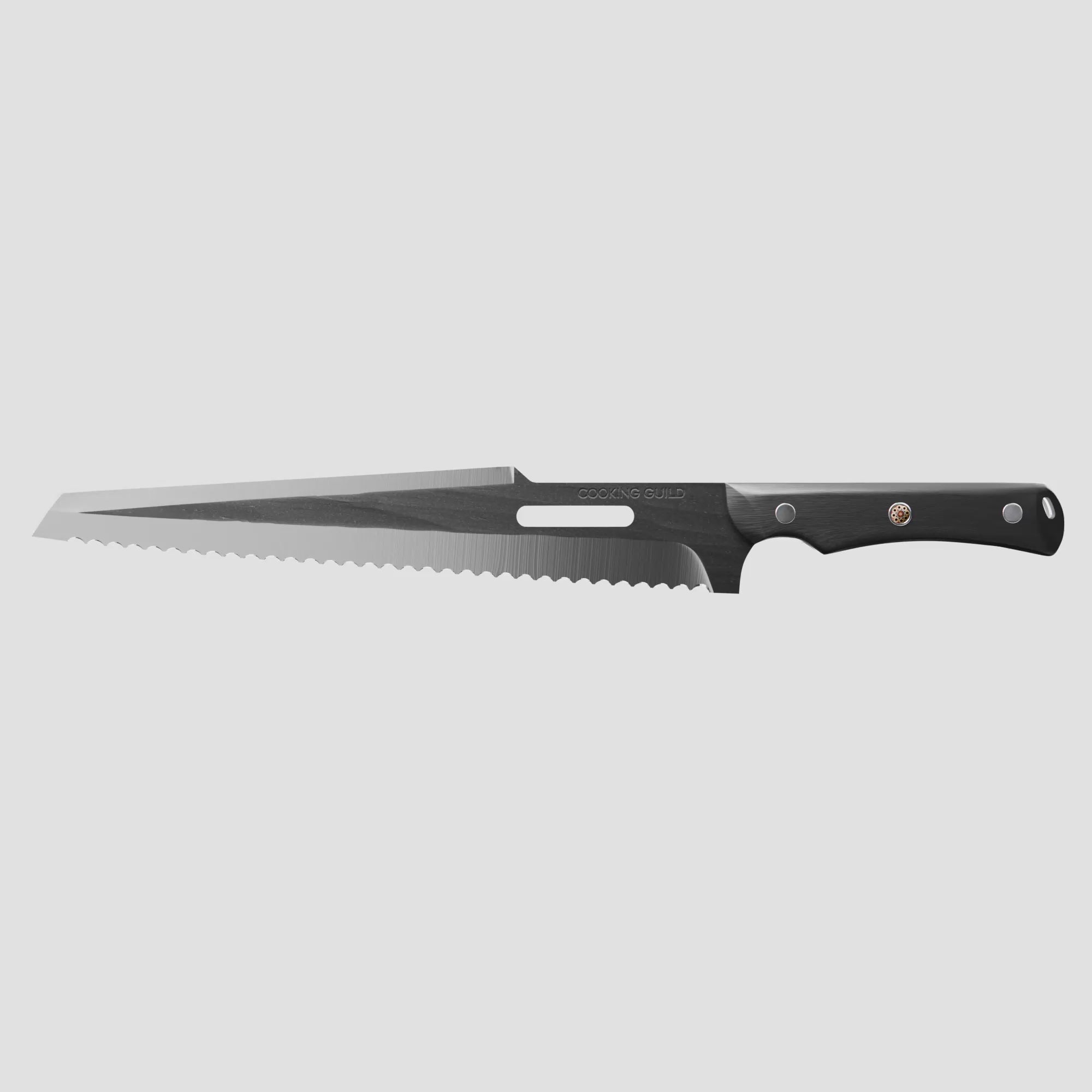 Load video: Kaiju 10&quot; Serrated Slicer