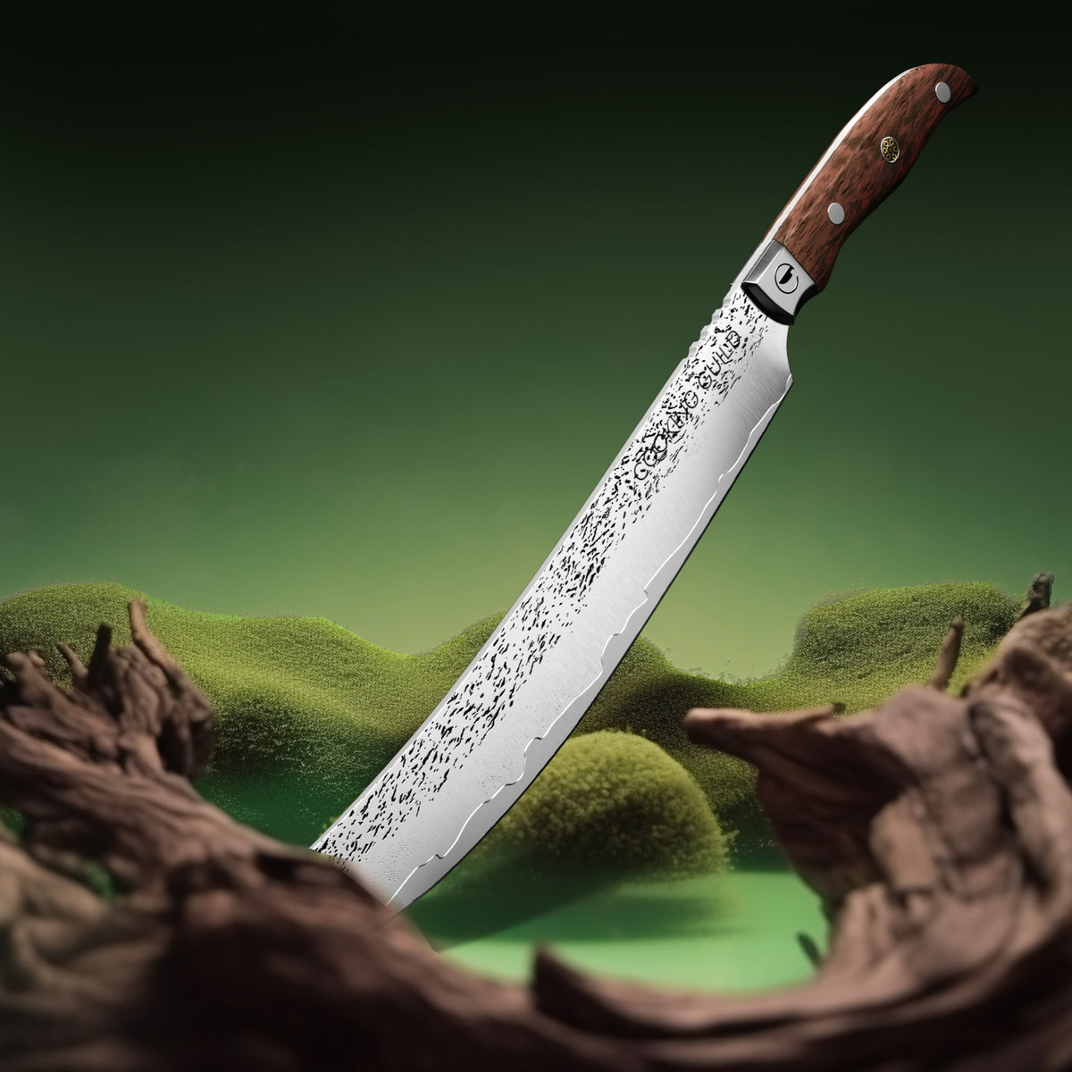 12" Grizzly Scimitar | Forged Japanese San-Mai Steel - TheCookingGuild