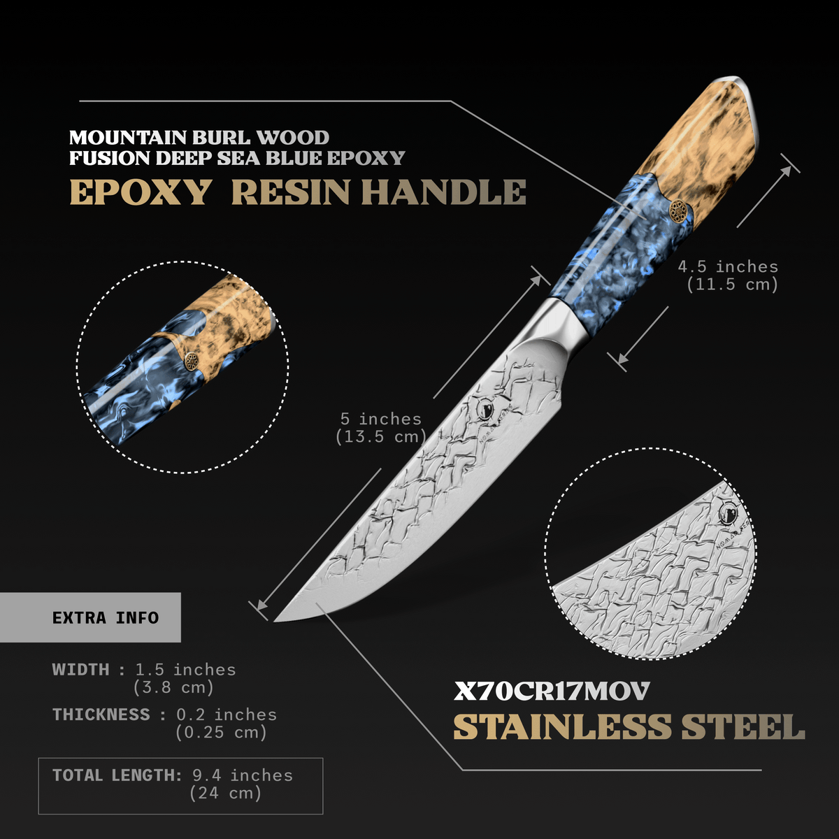 Nomad Series 5" Steak Knives - TheCookingGuild