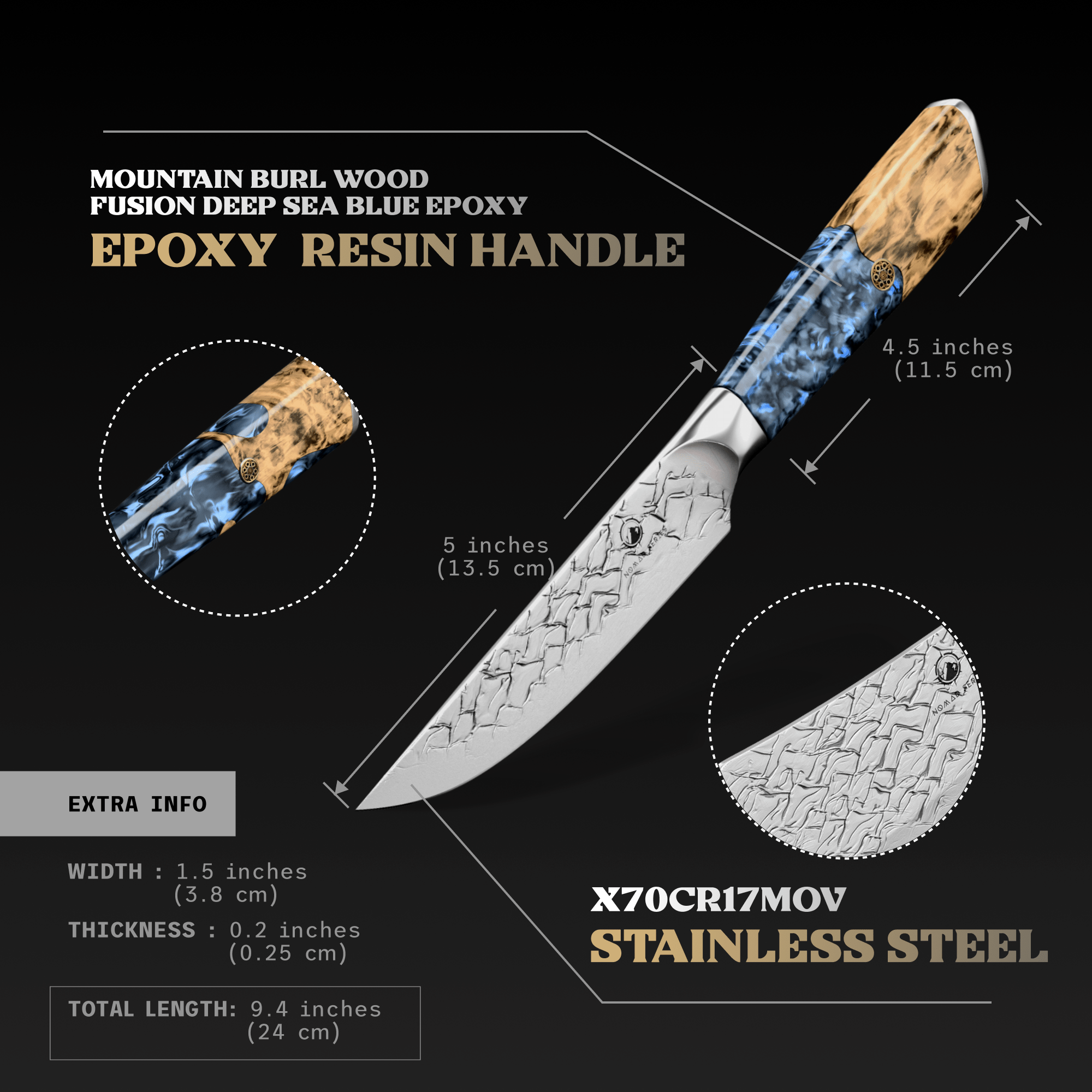 Nomad Series 5" Steak Knives - TheCookingGuild