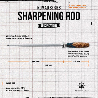Nomad Series 10" Honing Steel - TheCookingGuild